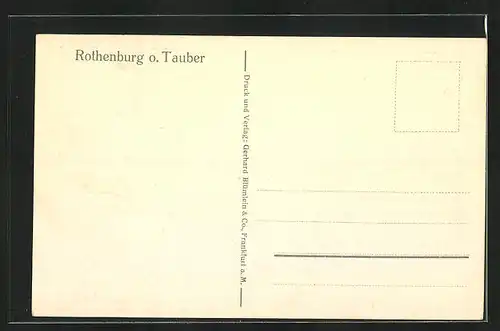 AK Rothenburg o. Tauber, Gesamtansicht