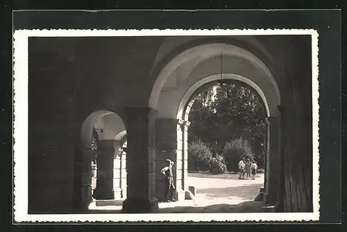 AK Mährisch Trübau, Kinder im Garten