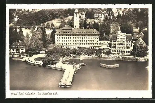 AK Lindau / Bodensee, Hotel Bad Schachen mit Umgebung