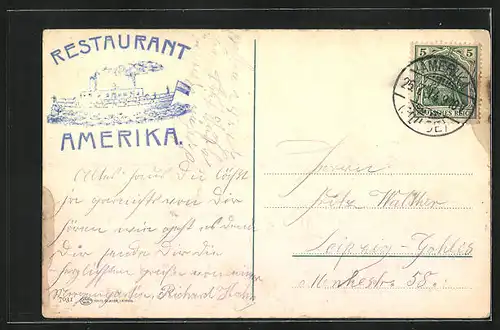 AK Amerika / Sachsen, Gesamtansicht