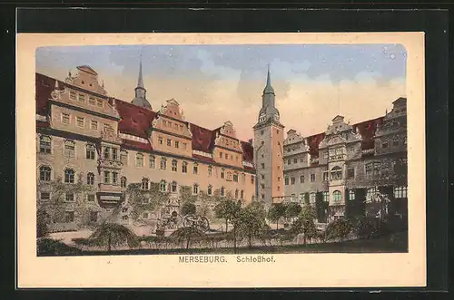 AK Merseburg, im Schlosshof