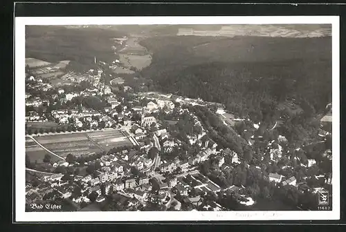 AK Bad Elster, Panoramablick aus der Luft