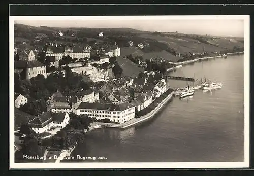 AK Meersburg a. B., Gesamtansicht, Flugzeugaufnahme