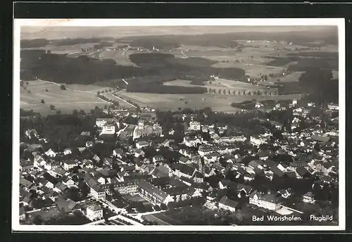 AK Bad Wörishofen, Totalansicht, Flugbild