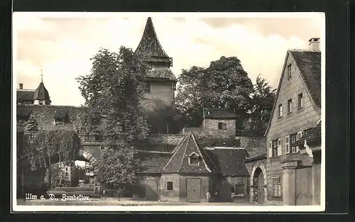 AK Ulm / Donau, Partie am Zundeltor