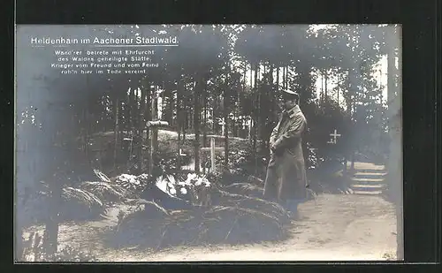 AK Aachen, Heldenhain im Stadtwald