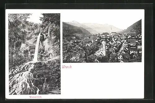 AK Urach, Gesamtansicht, Wasserfall