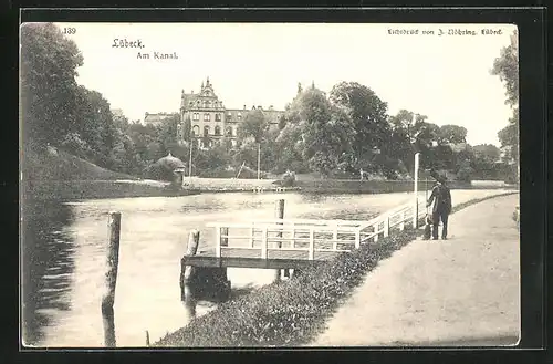 AK Lübeck, Partie am Kanal