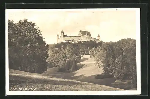 AK Coburg, Blick zur Veste Coburg