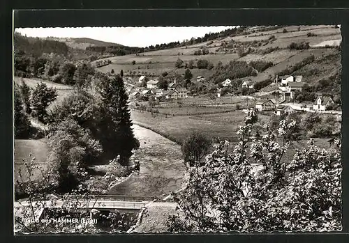 AK Hammer / Eifel, Ortsansicht aus der Vogelschau