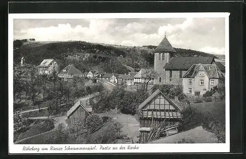 AK Ruhrberg, Partie an der Kirche