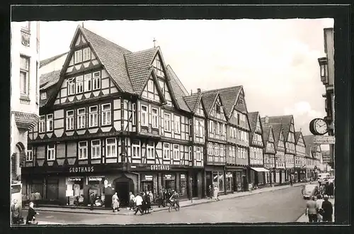 AK Celle, Ortspartie Ecke Hehlentor und Schuhstrasse