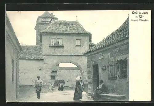 AK Rothenburg o. Tauber, Inneres Rödertor