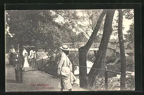 AK Bad Kissingen, Partie im Kurpark