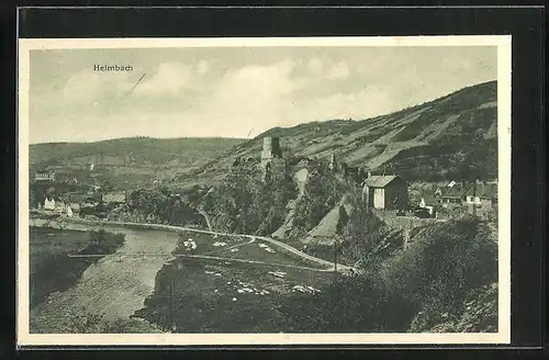 AK Heimbach / Eifel, Ortsansicht aus der Vogelschau