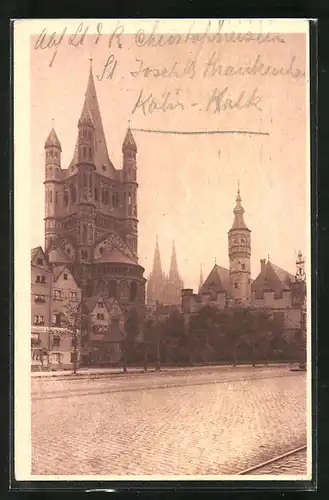 AK Köln, Gross St. Martin und Stapelhaus