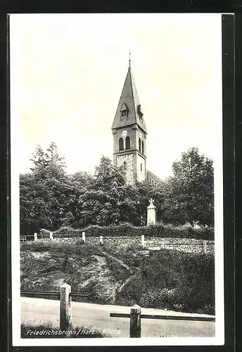 AK Friedrichsbrunn / Harz, Kirche