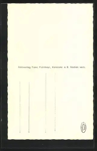 AK Konstanz, Dampfer an der Hafeneinfahrt, Schloss Montfort, Meersburg, Friedrichshafen, Ueberlingen