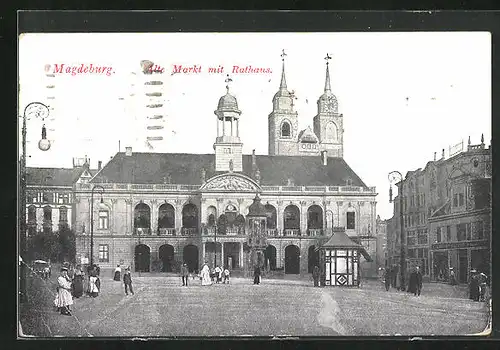 AK Magdeburg, Rathaus auf dem alten Markt