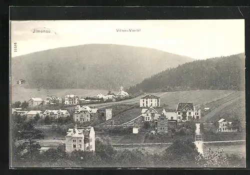 AK Ilmenau, Blick auf das Villen-Viertel