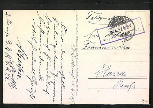 AK Ohrdruf, Teilansicht vom Truppenlager, die Stadthäuser