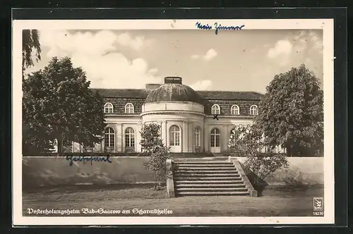 AK Bad Saarow, vor dem Posterholungsheim am Scharmützelsee