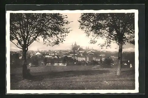 AK Iglau, Gesamtansicht der Stadt von den Feldern aus