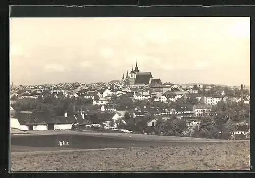 AK Iglau, Generalansicht der Stadt, Blick zur Kirche