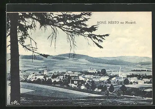 AK Nove Mesto na Morave, Celkovy Pohled, Kostel