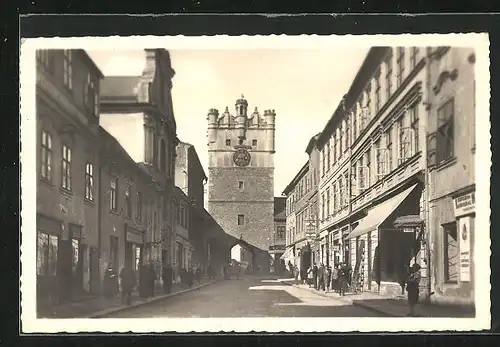 AK Iglau, am Turm in der Frauengasse