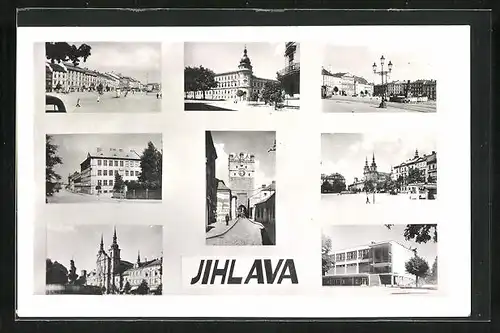 AK Jihlava, Namesti, Kostel Radnice, Frauengasse, Stadttor