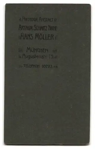 Fotografie Arthur Schmitz, München, Augustenstrasse 75, Einjährig-Freiwilliger mit Schützenschnur, 2. bayer. Inf. Rgt.