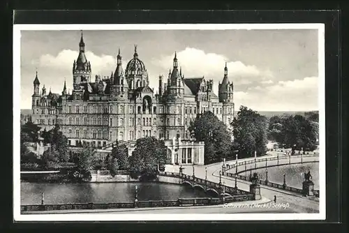 AK Schwerin, Blick zum Schloss