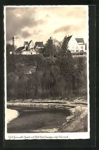 AK Grünwald, Schloss Grünwald i. Isartal, Flusspartie