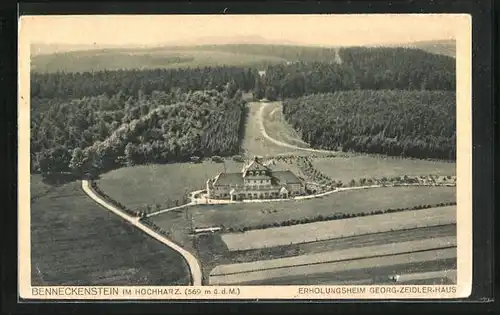 AK Benneckenstein / Harz, Blick auf das Erholungsheim Georg-Zeidler-Haus