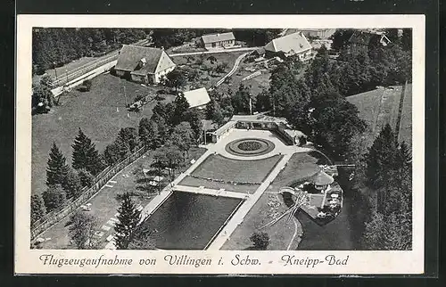 AK Villingen i. Schw., Fliegeraufnahme des Kneipp-Bad