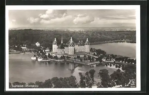 AK Moritzburg, Jagdschloss, Fliegeraufnahme