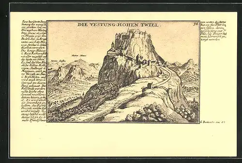 AK Singen, Festung Hohentwiel