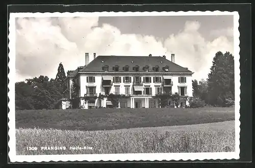Foto-AK Prangins, Hotel Haute-Riva