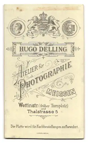 Fotografie Hugo Delling, Meissen, Thalstrasse 5, junge hübsche Dame mit Pelzboa & Pelzmuff