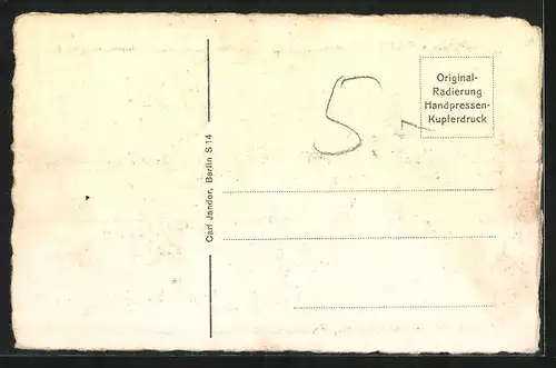 Künstler-AK Weimar, Goethes Gartenhaus