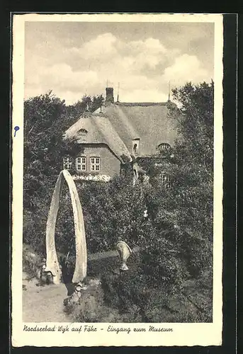 AK Wyk auf Föhr, Eingang zum Museum