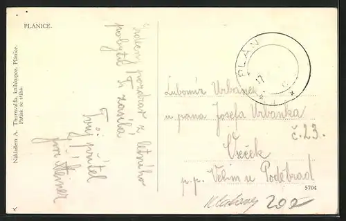 AK Plánice, Sporitelna, Plzenskar Restaurace