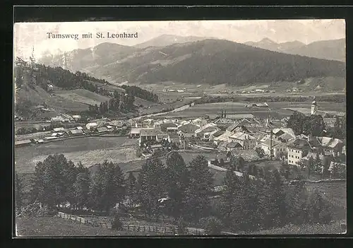 AK Tamsweg, Ortsansicht mit St. Leonhard