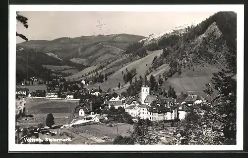 AK Veitsch, Teilansicht mit Kirche