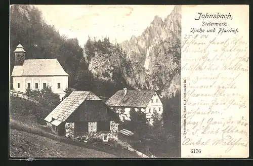 AK Johnsbach, Kirche und Pfarrhof