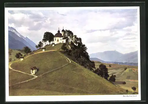 AK Arzl, Kirche auf Berg