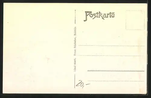 AK Malchin i. Meckl., Kalensches Tor und Geschäft von Fritz Bruckmann