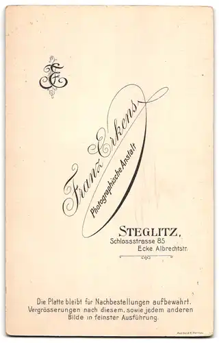 Fotografie Franz Erkens, Berlin-Steglitz, Schlossstr. 85, Schützen mit Orden - Medaillen