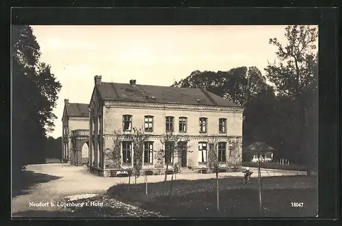 AK Gut Neudorf / Hohwacht, Schloss und Garten